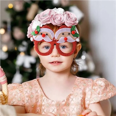 Очки новогодние карнавальные Набор 6 штук. Размер универсальный