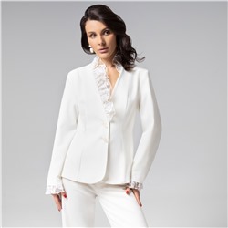 Жакет нарядный, Сидит идеально (молочный)