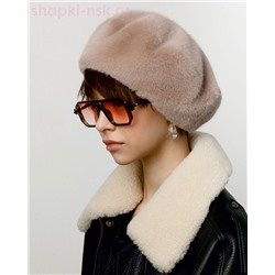 Лиз Берет женский экомех норка (56-58)