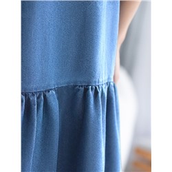 Сарафан из лиоцелла под деним