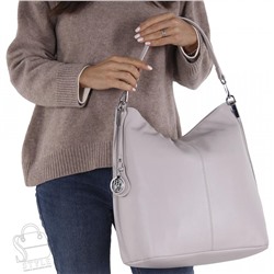 Сумка женская кожаная 18307 gray white Polina&Eiterou