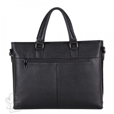 Портфель мужской кожаный 8815-4H black Heanbag/20(дефект)