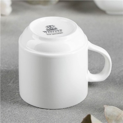 Кружка штабелируемая Wilmax, 250 мл, фарфор, белая