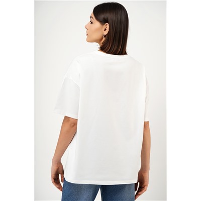 Женская футболка оверсайз Happyfox