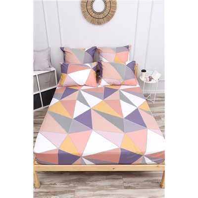 Простыня на резинке поплин Геометрия НАТАЛИ, 1062611