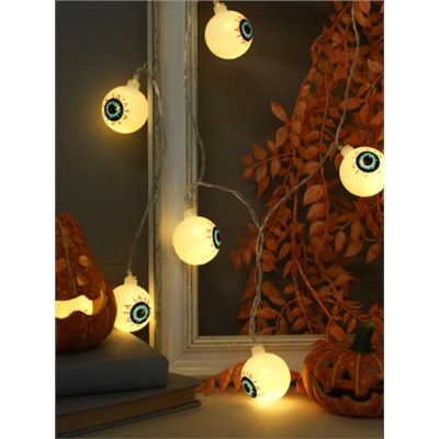 Гирлянда светодиодная 2 м 10 LED Глаз / ERD-102 /уп 100/Хэллоуин