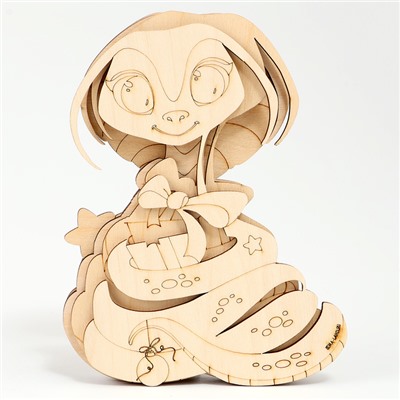 Роспись по дереву на новый год «Змея», набор для творчества