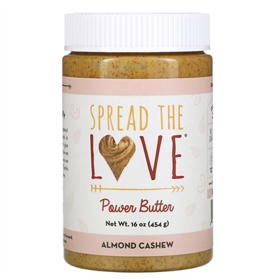 Spread The Love, Power Butter, Almond Cashew, 16 oz ( 454 g)