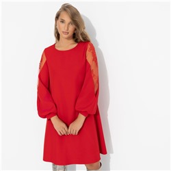 Платье с кружевными вставками, Секрет любви (красное)