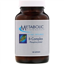 Metabolic Maintenance, Фосфорилированный комплекс витамина B, 100 капсул