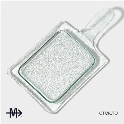 Блюдо сервировочное Magistro «Авис», 29.5×15.5×4 см, стекло