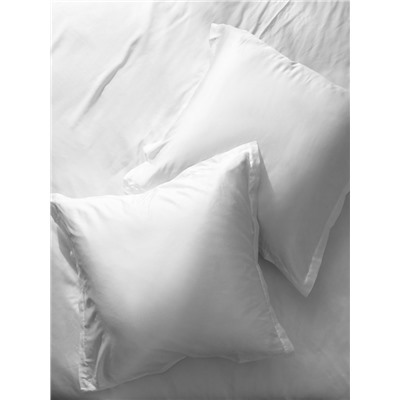 Простыня на резинке евро SL Home Tencel, 200×200+30 см, белая, тенсель