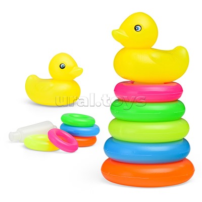 Пирамидка "Утёнок" (5 колечек) в сетке