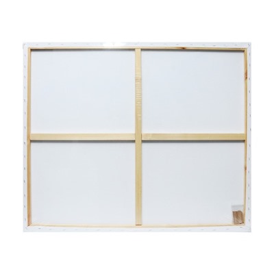 Холст на подрамнике, хлопок 100%, 1.6×80×100 см, акриловый грунт, среднезернистый, 380 г/м²