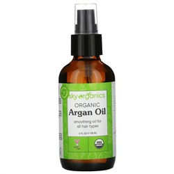 Sky Organics, органическое аргановое масло, 118 мл (4 жидк. унций)