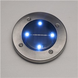 Садовый светильник на солнечной батарее, 4 LED, свечение белое