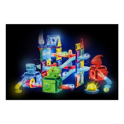 Конструктор магнитный "Динозавры" (123 дет.)