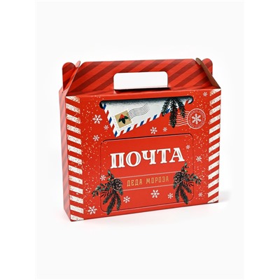 УЦЕНКА Коробка подарочная новогодняя складная «Почта Деда Мороза», 33.5×25.5×7.5 см
