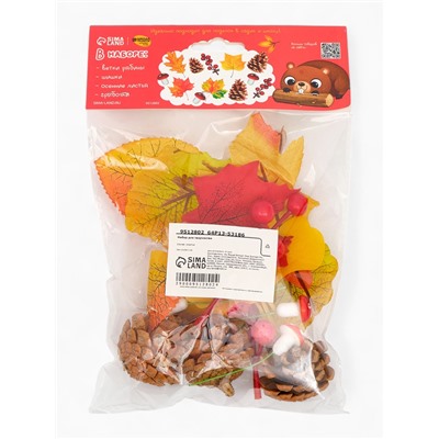 Осенние листья и шишки, декор для творчества «Осень»