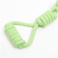 Игрушка канатная плетеная с ручкой для крупных собак, до 38 см, до 180 г, шар 7 см