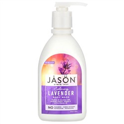 Jason Natural, Гель для душа, успокаивающая лаванда, 887 мл (30 жидких унций)
