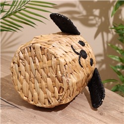 Корзина плетёная «Собачка», 22.5×22.5×19 см