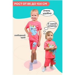 Комплект (футболка, шорты) для девочки №SM775-3
