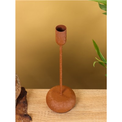 Подсвечник на 1 свечу текстурный «Бисквит», 8×8×25.5 см