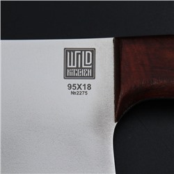 Нож - топорик кухонный большой Wild Kitchen, сталь 95×18, лезвие 19,5 см