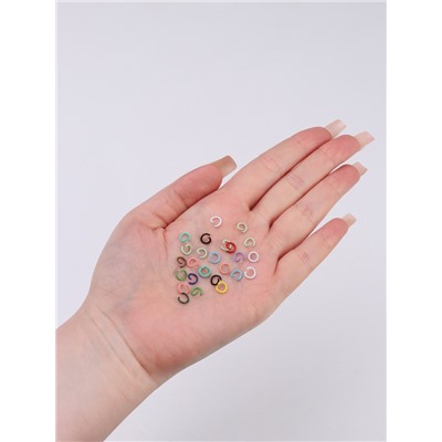 Фигурки для декора «Пирсинг», объёмные, металлические, разноцветные