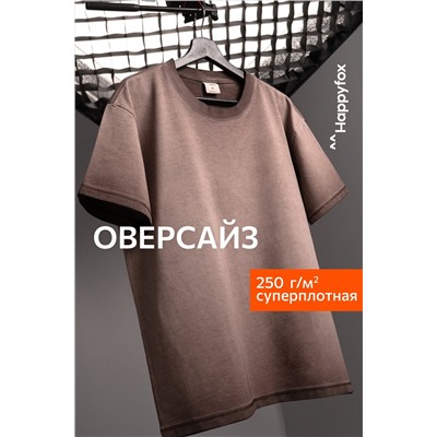 Мужская футболка оверсайз с эффектом градиент Happyfox