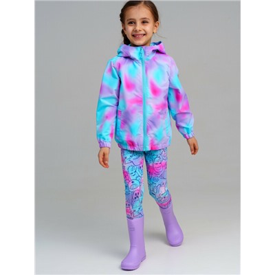 Куртка текстильная с полиуретановым покрытием для девочек (ветровка)