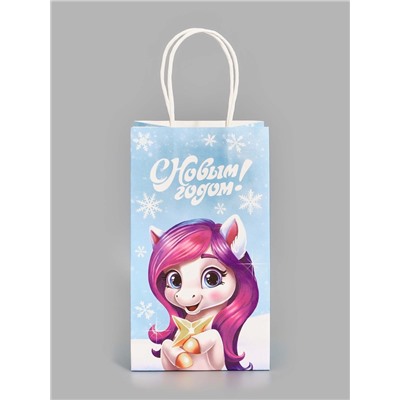 Пакет подарочный новогодний «Лошадка 2026», 12×21×9 см