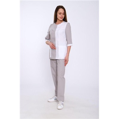 Костюм женский 227-1 (Белый и серый)