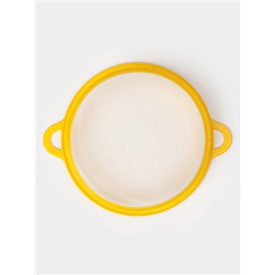 Сито для просеивания, пластик, d=18 см, жёлтое