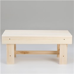 Лавка деревянная, 70×33×30 см, липа, «Добропаровъ»