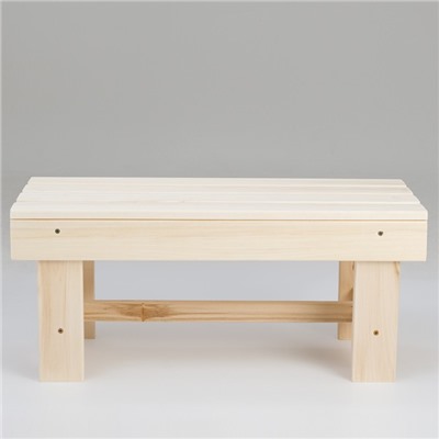 Лавка деревянная, 70×33×30 см, липа, «Добропаровъ»