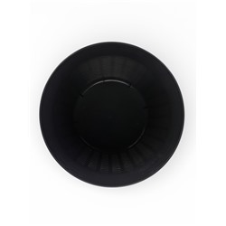 Кашпо для цветов «Ротанг», 8 л, d=27.5 см, h=20.5 см, пластиковое, с поддоном, серое