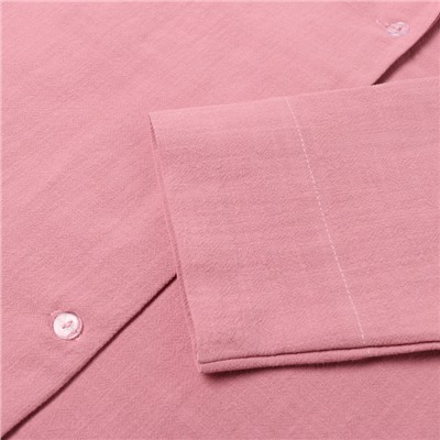 Пижама женская (рубашка, шорты) KAFTAN Basic, размер 44-46, розовая