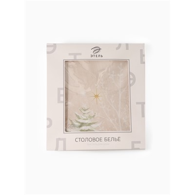 Скатерть новогодняя «Этель» Christmas forest, d=150 ± 3 см с ГМВО, 100% хлопок, саржа 190 г/м²