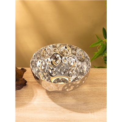 Миска гранёная, 20×20×10 см, нержавеющая сталь