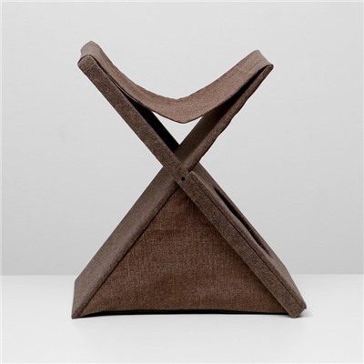 Домик для кошек с когтеточкой «Икс», раскладной с гамаком, ковролин, микс цветов