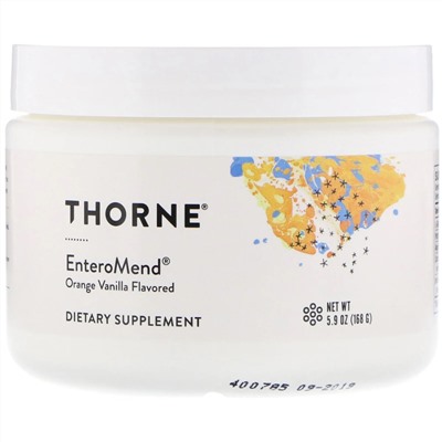 Thorne Research, EnteroMend, со вкусом апельсина и ванили, 168 г (5,9 унции)