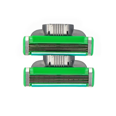 Станок Gillette Mach=3 + 2 сменные кассеты зеленый