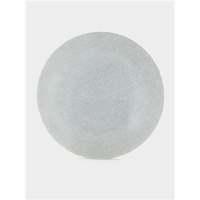 Тарелка подстановочная Magistro Cotton, d=33 см, стекло, серебристая