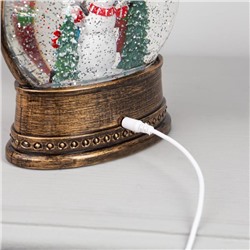 Светодиодная фигура «Дети и снеговик» 8×25×4 см, пластик, батарейки ААх3 (не в комплекте), свечение тёплое белое