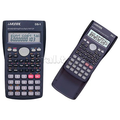 Калькулятор инженерный непрограммируемый DS-1, 10+2 разрядный, разрешен для ОГЭ, ЕГЭ, 240 функций