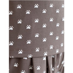 Топ на регулируемых бретелях с V вырезом из 100% хлопка с принтом