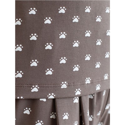 Топ на регулируемых бретелях с V вырезом из 100% хлопка с принтом