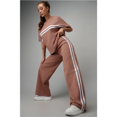 Женский костюм оверсайз из футера двухнитки Happyfox